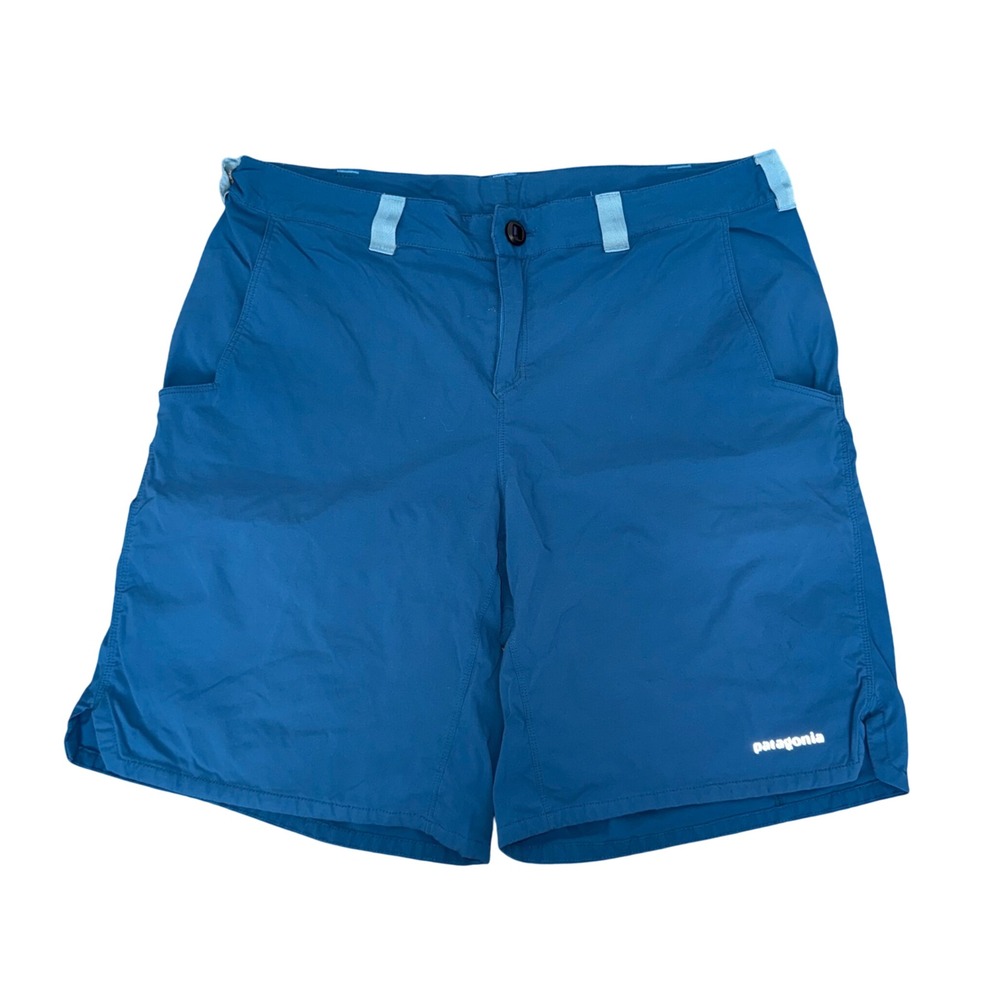 Patagonia Hiking Shorts Men Large Blue Excellent Stretch Technical Gorpcore